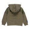 Chlapecká khaki mikina na zip s kapucí zelená pro kluka Brouk Boboli 5111314523 b