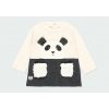 Kojenecké šatičky s medvídkem Panda šaty pro holčičku teplé bavlněné veselé černé bílé šatičky Boboli 1130058124 a