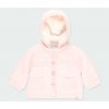 Kojenecký svetr s kožíškem a odepínací kapucí růžový svetřík pletený kabátek pro holčičku Boboli holka mimi  1030483000 b