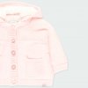 Kojenecký svetr s kožíškem a odepínací kapucí růžový svetřík pletený kabátek pro holčičku Boboli holka mimi  1030483000 c