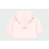 Kojenecký svetr s kožíškem a odepínací kapucí růžový svetřík pletený kabátek pro holčičku Boboli holka mimi  1030483000 d