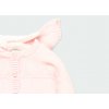 Kojenecký svetr s kožíškem a odepínací kapucí růžový svetřík pletený kabátek pro holčičku s odepínací kapucí Boboli holka mimi 1030483000 f
