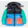 Chlapecká oboustranná zimní bunda barevná Maskáč oranžová zelená modrá černá pistác Boboli kluk 3131319677 d