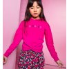 Dívčí mikina s kapucí krátká růžová mikina do pasu pro holku BNOSY  Y109 5360 217 MODEL