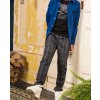 Chlapecké kostkované kalhoty šedé s pruhem design tepláky pro kluka BNOSY kluk Y109 6641 073  model
