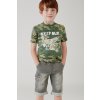 Chlapecké tričko eco s 3D velrybou maskáč zelený aktivistické tričko kluk Boboli 514178 9777 model 3