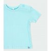 Kojenecké tričko žebrované Tyrkys Organic modré tričko mimi Boboli 1940042512 c