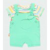 Kojenecké tričko a laclové šortky set pruhované/zelené 100% bavlna Boboli chlapeček kluk 1440109494 a
