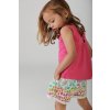 Dívčí tričko a šortky růžové/zelené bio bavlna Organic (set) Boboli holka 244033-244044 modelka
