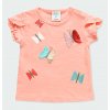 Dívčí tričko s měnícími flitr motýlky lososvě růžové překlápěcí flitry letní tričko pro holčičku Boboli 2340873742 a