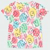 Dívčí tričko a šortky smajlík/mentol set letní tričko růžové zelené kraťasy Boboli holka 4240889782 b