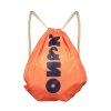 Dívčí lehká bunda s pytlem batůžkem oranžová růžová jarní bunda větrovka Papaya/broskev s puntíky NoNo holka sportovní bunda N202 5200 530 3