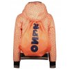 Dívčí lehká bunda s pytlem batůžkem oranžová růžová jarní bunda větrovka Papaya/broskev s puntíky NoNo holka N202 5200 530 e