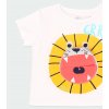 Kojenecké tričko bílé se lvem překlápěcí hravé tričko Organic Boboli chlapeček batole 1341761100 c