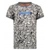 Chlapecké tričko černobílé s Chobotnicí Power artwork super tričko s krátkým rukávem pro kluka B-nosy Y202 6425 095 a