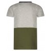 Chlapecké tričko s barevnými pruhy Khaki tričko šedý melír bavlna kluk B-nosy Y202 6431 351 a