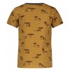 Chlapecké tričko hnědé se safari zvířátky okrové tričko krátký rukáv bavlna kluk B-Nosy Y112 6404 528 b