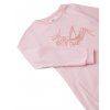 Dívčí mikinové šaty světle růžové s výšivkou klokaní kapsou dlouhá mikina pro holku Voikukka finský design Reima 535058 4010 h