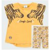 Dívčí souprava tričko a krátké legíny šortky kraťasy medové holčička Boboli Zebra žlutá holčička Boboli bavlna 214052 214063 set