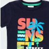 Chlapecké tričko a bermudy California letní set pro kluka tmavě modré tričko a zelené kraťasy bavlna Boboli kluk 3240652440 c