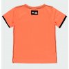 Chlapecké tričko oranžové Good vibes grepové tričko dvojitý rukáv rozparek peace plastický nápis bavlna triko pro kluka Boboli 5241795115 b