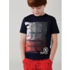 Chlapecké tričko tmavě modré Windsurfing art potisk tmavé tričko pro kluka Boboli trikolóra 5040762440 model