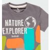 Chlapecké tričko šedé/svítící Nature Organic bio bavlna brevné tričko svítící ve tmě pro kluka Boboli 3440678119 c