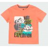Chlapecké tričko oranžové Nature Organic kluk tričko bio bavlna hladící potisk plyš Boboli pro kluky 3440905113 a