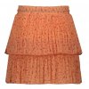 Dívčí skládaná sukně se šortkami Papaya kraťasy pod sukní broskvová světle růžová kytičky sukně pro holku Nono N203 5701 530 b