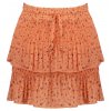 Dívčí skládaná sukně se šortkami Papaya kraťasy pod sukní broskvová světle růžová kytičky sukně pro holku Nono N203 5701 530 a