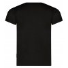Černé dívčí tričko s ohrnutým rukávem černé tričko s krátkým rukávem pro holku Brilliant Bnosy Holka Y203 5473 099 b