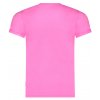 Růžové dívčí tričko s ohrnutým rukávem růžové Brilliant bavlněné tričko pro holku krátký rukáv růžové B-nosy Y203 5473 288 b