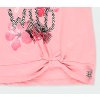 Dívčí tričko růžové s uzlíkem Jungle starorůžové tričko top pro holku třpytky zavazovací krátký rukávek bavlna melír zebra džungle Boboli holka 4040193746 c