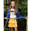 Dívčí sukně s volánky a žabkovým pasem žlutá viskóza sukně léto holka holand B-Nosy Y202 5723 516 modelka 3