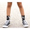 Dívčí ponožky černobílé zebra pruhované žíhané ponožky k sukni skořice holka B-Nosy Y202 5980 045 b