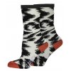 Dívčí ponožky černobílé zebra pruhované žíhané ponožky k sukni skořice holka B-Nosy Y202 5980 045 a
