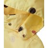 Dětská bunda žlutá s puntíky reimatec Banana lehká bunda pro děti holky zip stažený pas reflex prvky nepromokavá žlutá pláštěnka s barevnými puntíky Reima 521634A 2093 g