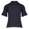 Žebrované dívčí tričko navy s 1/2 rukávy tmavě modrý navy top pro holku bavlna holandsko Nono N202 5408 110 c