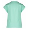 Dívčí tričko mentolově zelené s barevnou výšivkou srdíčko světlý top pro holky NoNo bavlna N202 5404 322 b
