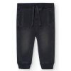Chlapecké tepláky černé kluk Boboli pružné džíny 390248BLACK a