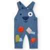 Kojenecký set s lacly Medvídek modrý proužek barevná nášivka pistáciově zelené body tričko komplet batole Boboli 1391714688 e
