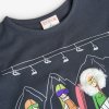 Tmavé dívčí tričko s dlouhým rukávem antracit šedé bavlněné tričko barevný potisk snowboard holka Boboli 4190598116 c