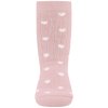 Ponožky s protiskluzem růžové se srdíčky ponožky pro holčičku měkké bačkůrky Ewers 221345 1714 c
