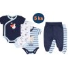 Kojenecký set pro chlapečka zavinovací body polodupačky 5 ks 100% bavlna Kapitán Boley 6151212-6371210-9950