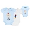 Kojenecké body s krátkým rukávem a polodupačky modrý Kapitán (4 ks) set pro chlapečka 100% bavlna Boley  6151213 0 9950 a