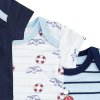 Kojenecký set zavinovací body s krátkým rukávem modré pro chlapečka 100% bavlna Boley 6151211 0 9950 c