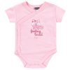 Kojenecké body zavinovací růžové lištička Kočička (3 ks) 100% bavlna body pro holčičku růžové Boley 6151206 3 b