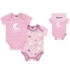 Kojenecké body růžové Měsíček (2 ks) letní růžové body pro holčičku 100% bavlna body s krátkým rukávem Boley 6151208 0 9940 a