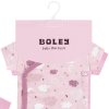Kojenecké body zavinovací růžové Měsíček (2 ks) růžové bodýčko pro holčičku 100% bavlna Boley 6151209 0 9940 b