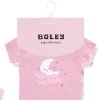 Kojenecký set body a polodupačky růžové Měsíček (4 ks) růžový set pro holčičku miminko 100% bavlna růžové body s krátkým rukávem 6151208 0 9940 b